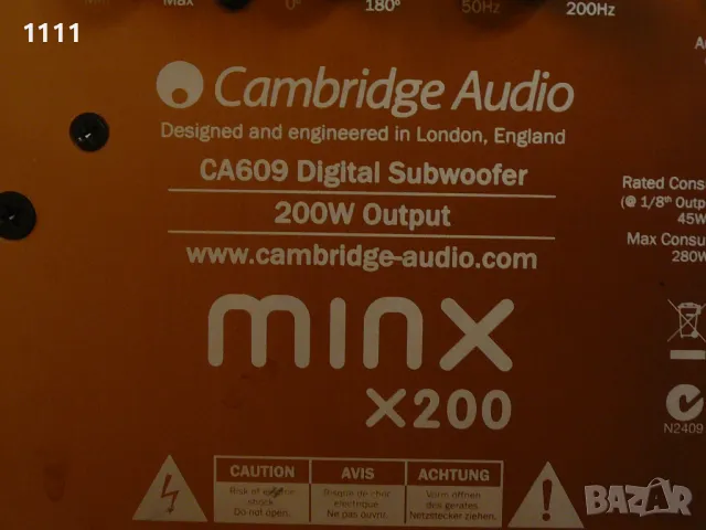 CAMBRIDGE AUDIO MINX-X200, снимка 12 - Ресийвъри, усилватели, смесителни пултове - 47708422