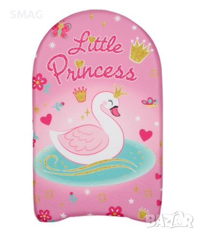 Детска дъска за плуване от пяна Розова Лебед Pink Swan 45x26cm, снимка 1 - Водни спортове - 46255520