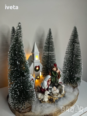 Коледна сцена на Рождество Христово, снимка 7 - Декорация за дома - 52674855