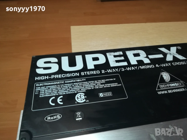BEHRINGER SUPER-X PRO CX3400-ВНОС SWISS 1810252345, снимка 4 - Ресийвъри, усилватели, смесителни пултове - 52102538