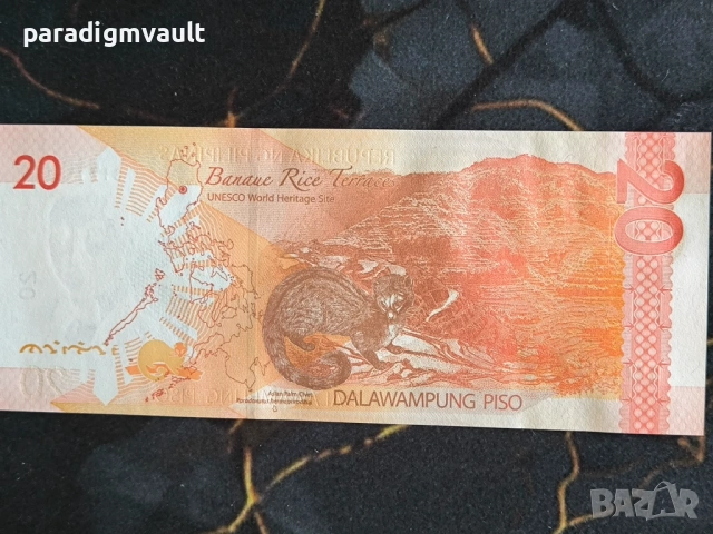 Банкнота - Филипини - 20 писо UNC | 2022г., снимка 2 - Нумизматика и бонистика - 53925450