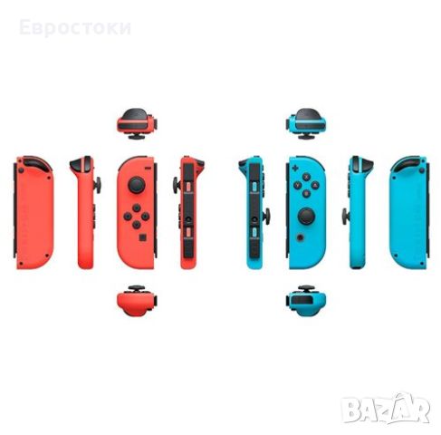 Комплект контролери Nintendo Switch Joy-Con, цвят: червено/синьо, снимка 3 - Аксесоари - 46698842