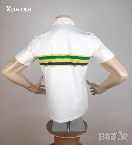 Ayrton Senna Polo Shirt - Оригинална мъжка тениска с яка р-р S, M, снимка 8 - Тениски - 48891672