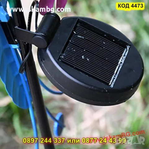 Цветна соларна лампа "Папагал" – водоустойчива - КОД 4473, снимка 6 - Градински мебели, декорация  - 50337516