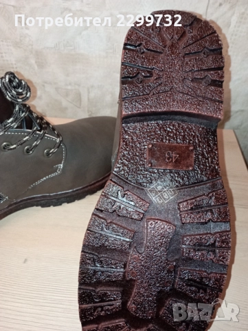 Нови топли мъжки боти № 43 – кафяви, снимка 6 - Мъжки боти - 52599666