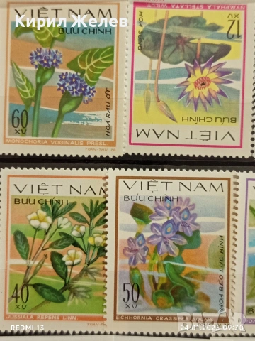 Стари пощенски марки чиста серия ЦВЕТЯ ВИЕТНАМ за КОЛЕКЦИЯ 52110, снимка 4 - Филателия - 53208022