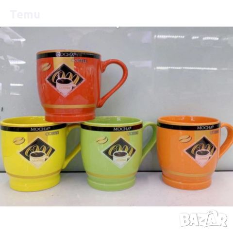 Порцеланова чаша за чай и кафе, 200ml, цветни варианти, снимка 2 - Чаши - 46419602