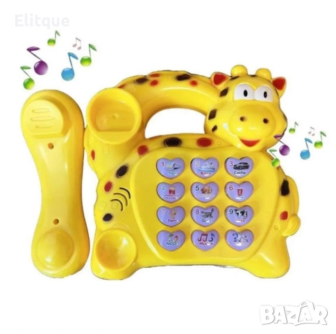 Детска играчка Музикален телефон със звуци и светлини, снимка 3 - Други - 52786678