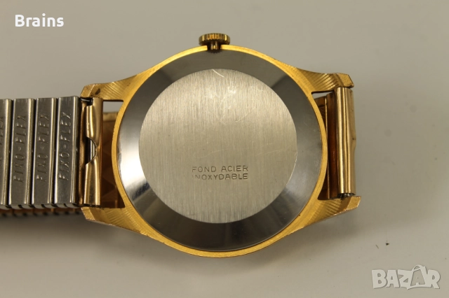 1960's SECORY Позлатен Швейцарски Ръчен Часовник, снимка 8 - Мъжки - 52380186