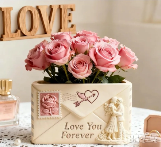 Молд кашпа пощенски плик за Свети Валентин , снимка 4 - Форми - 52832131