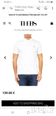 POLO Ralph Lauren Pima Soft Touch Cotton Custom Slim Fit Mens Size L ОРИГИНАЛ! Мъжка Тениска!, снимка 5 - Тениски - 45118006
