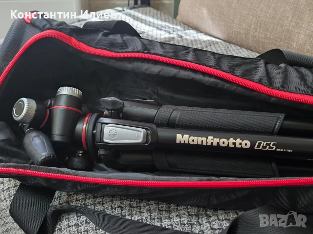 Алуминиев статив Manfrotto 055 в комплект с трипозиционна глава Manfrotto XPro