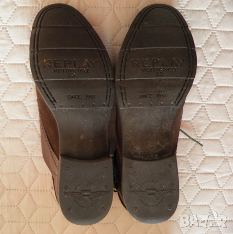Replay оригинални мъжки обувки от естествен кафяв велур, снимка 10 - Ежедневни обувки - 53248383