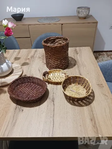 Плетени панери лот, снимка 4 - Други стоки за дома - 49945355