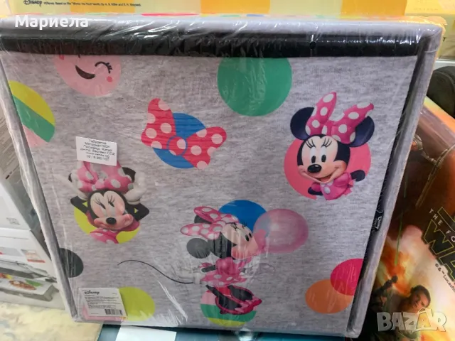 Табуретка ”Мики Маус” / Детска Табуретка с място за съхранение, снимка 3 - Мебели за детската стая - 50347234