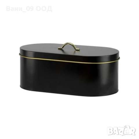 Метална кутия за хляб в бяло или черно, снимка 2 - Аксесоари за кухня - 50746644