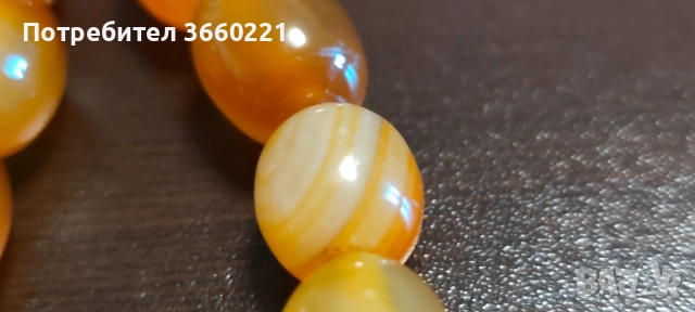 Оранжев ахат, снимка 5 - Колиета, медальони, синджири - 52255241