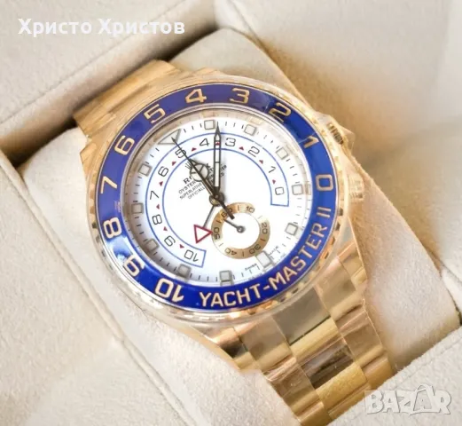 Мъжки луксозен часовник Rolex Yacht-Master II 18ct Yellow Gold  Mercedes 44 Regatta, снимка 6 - Мъжки - 47227675