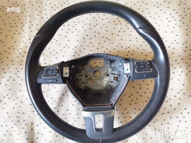 КОЖЕН МУЛТИФУНКЦИОНАЛЕН ВОЛАН / КОРМИЛО ЗА VW ТУРАН, ШАРАН, ТИГУАН, снимка 3 - Аксесоари и консумативи - 54133739