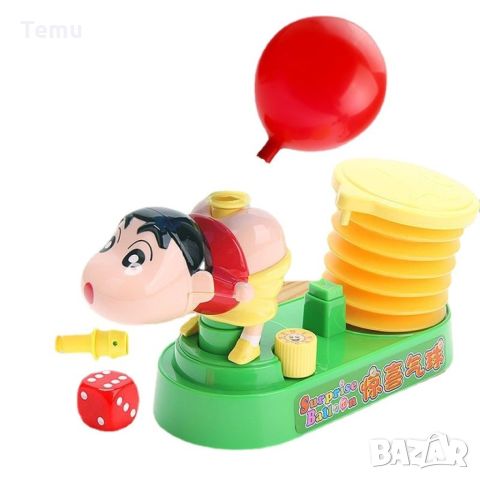 Забавна детска игра със зарчета и количка за надуване на балони 6 / Сложете балон на поставката за н, снимка 3 - Други - 45797629