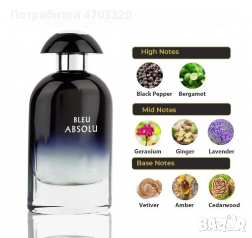 Парфюмна вода Riiffs Bleu Absolute 100 ml за мъже, снимка 6 - Мъжки парфюми - 53115428