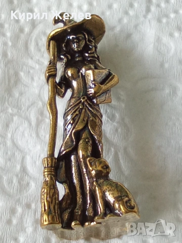 Бронзова фигурка на баба Яга 45052, снимка 6 - Колекции - 54170770