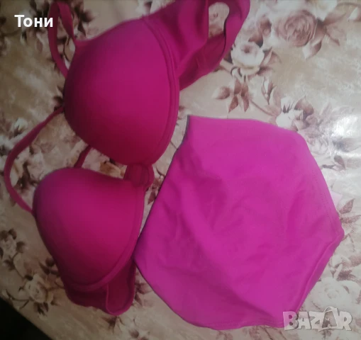 Нов Дамски Бански Костюм Циклама М , снимка 12 - Бански костюми - 50910203