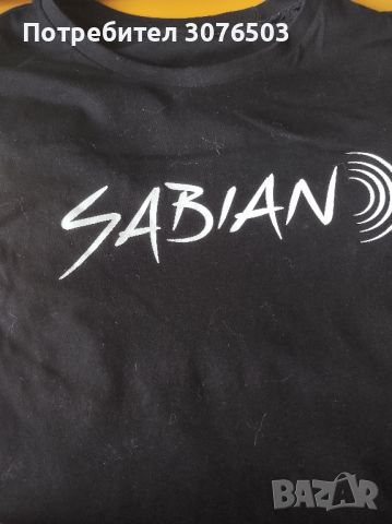 SABIAN T-Shirt black heather XL, снимка 1 - Ударни инструменти - 46129254