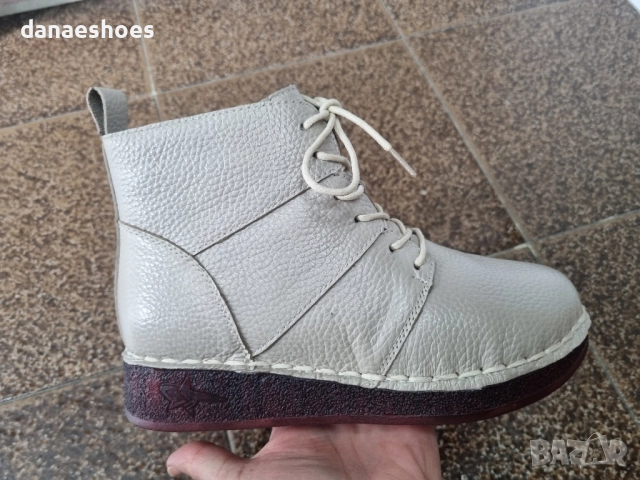 Дамски боти от естествена кожа в черно с цип и връзки , снимка 10 - Дамски боти - 51963803