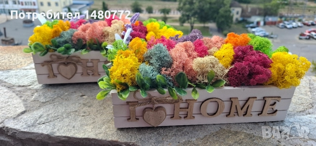 Цветна градинка със скандинавски мъх , снимка 16 - Декорация за дома - 48272548