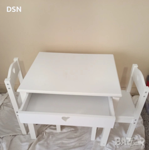 Дървена Детска масичка , снимка 3 - Мебели за детската стая - 53662780