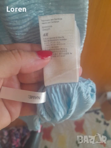 Светло синя рокличка с отблясък, снимка 10 - Рокли - 50954514