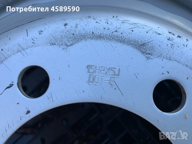 Оригинални железни джанти 15цола 6x170 за ДВОЙНА ГУМА Nissan Cabstar NT400(2014-2023),Renault Maxity, снимка 10 - Гуми и джанти - 51809962