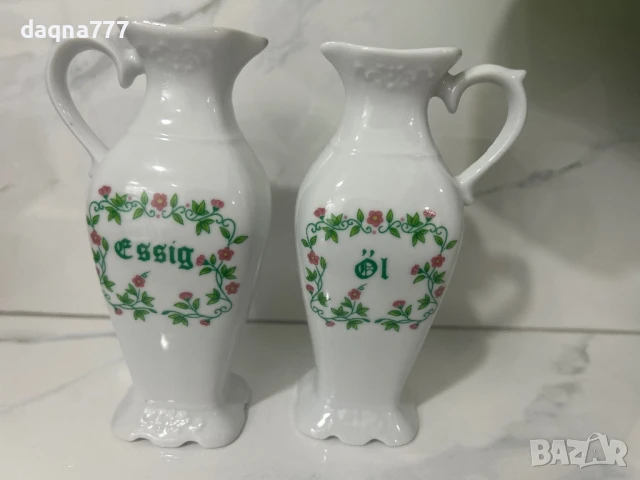 Винтидж порцеланови канички за оцет и олио Bavaria, снимка 8 - Антикварни и старинни предмети - 50499215