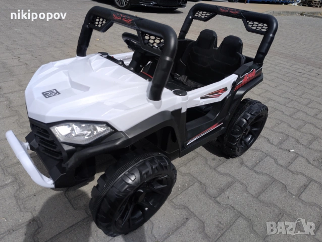 TEXAS акумулаторен джип FAST UTV бял, снимка 8 - Детски велосипеди, триколки и коли - 53569306