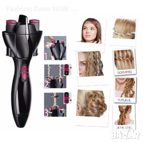 Уред за сплитане на коса Babyliss Twist Secret, снимка 2 - Маши за коса - 54096694