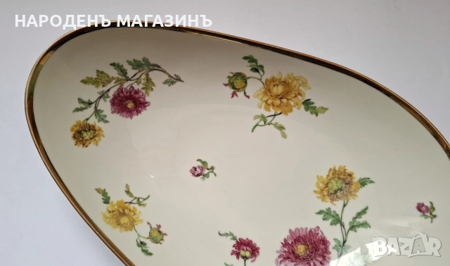 ESCHENBACH - Немски порцелан голяма фруктиера с дълбочина с формата на гондола цветя купа, снимка 10 - Други ценни предмети - 54229514