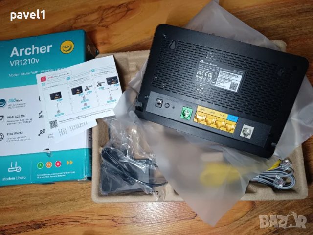 Archer VR1210v безжичен двулентов гигабитов VoIP VDSL/ADSL модемен рутер, снимка 3 - Рутери - 48775083