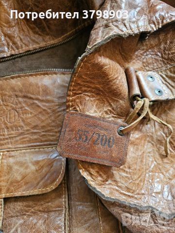 Ръчно изработен от естестествена (leather)кожа сак на Jack Daniels по повод 150 г. От създаването . , снимка 4 - Спортна екипировка - 41674165