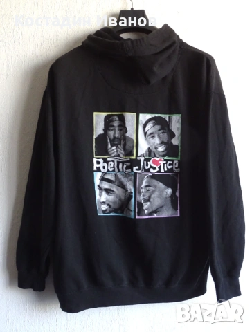 2 Pac Tupac Shakur Poetic Justice мъжки суичър XL