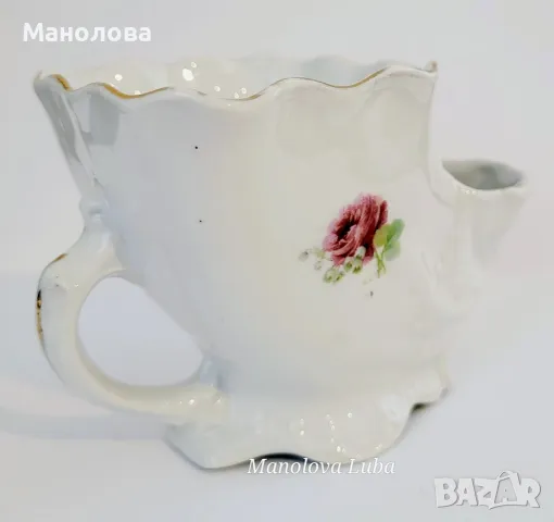 Стара немска сапунерка за бръснене, произведена в началото на миналия века. 🪒, снимка 4 - Други ценни предмети - 50214803