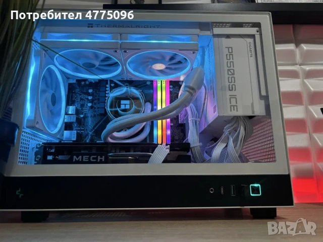 Геймърски компютър Ryzen 5 5500/Aio/RX6600/16 Ram/256 ssd/550W Silver, снимка 3 - Геймърски - 53945923