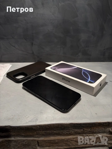 КАТО ЧИСТО НОВ Iphone 16 Pro Max Black, 100% батерия, снимка 6 - Apple iPhone - 54227201