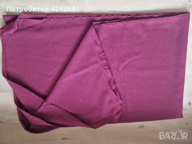 Нов плат Винен жоржет 1.40х2.36 м, снимка 2 - Платове и дамаски - 53574927