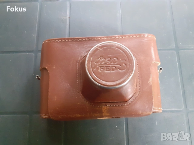 Стар механичен фотоапарат Фед 3, снимка 7 - Антикварни и старинни предмети - 53327268