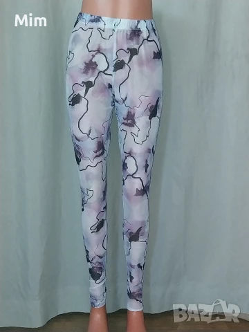 ZHENZI M/2XL Прозрачен еластичен клин в лилаво розово на черни фигури , снимка 8 - Клинове - 51268789