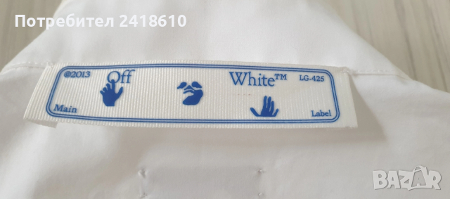 Off White Cotton Dress Italy Womens Size 40 / М НОВО! ОРИГИНАЛ! Дамска Рокля!, снимка 7 - Рокли - 53896051