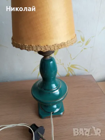 Старинна нощна , настолна порцеланова лампа