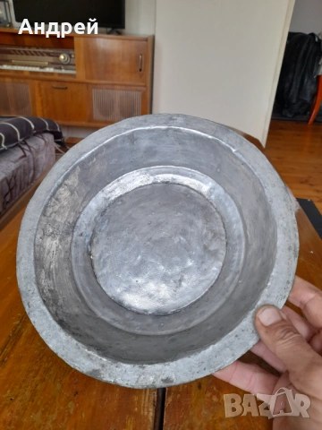 Стара медна,бакърена паница,чиния, снимка 2 - Други ценни предмети - 54282990