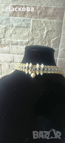 Ръчно изработен чокер уникат, снимка 3 - Колиета, медальони, синджири - 52882252